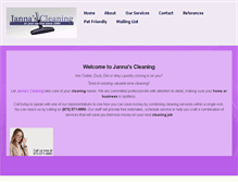 Tablet Screenshot of jannascleaning.com